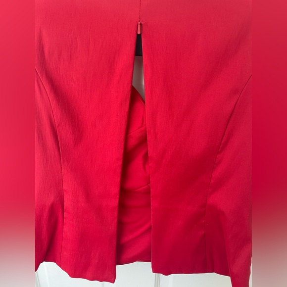 Red evening, gala, party top size 8 - Picture 3 of 8